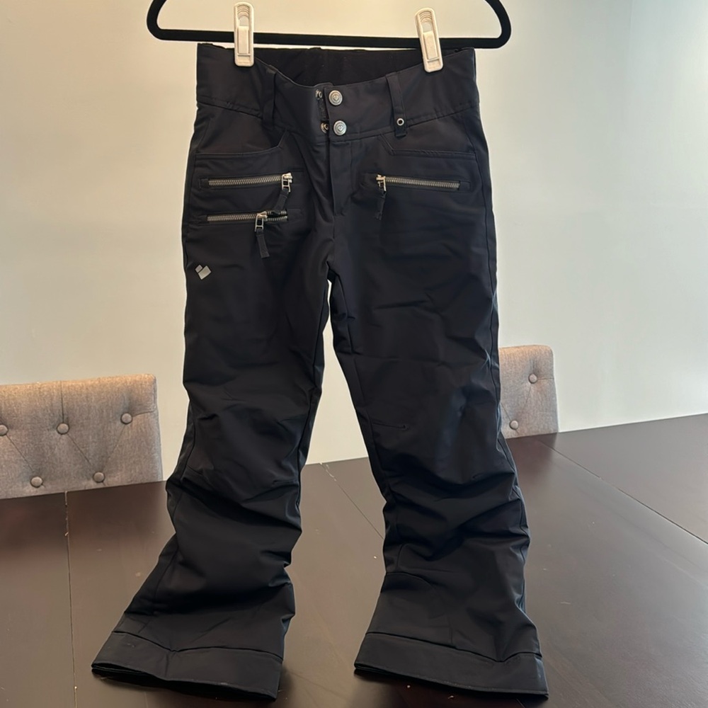 Obermeyer girls black ski pants size M 10-12
